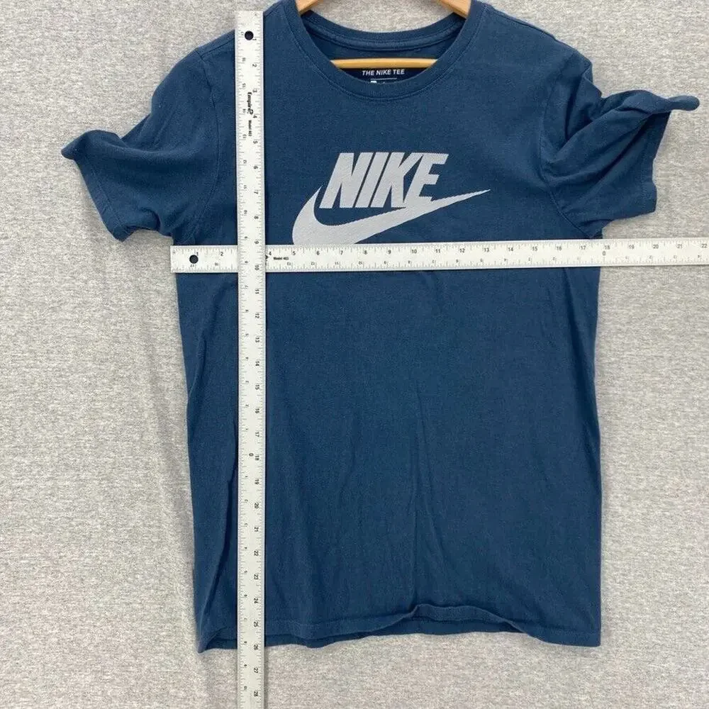 The Nike Tee Shirt Womens Small Athletic Cut Blue Nike Graphics Short Sleeve